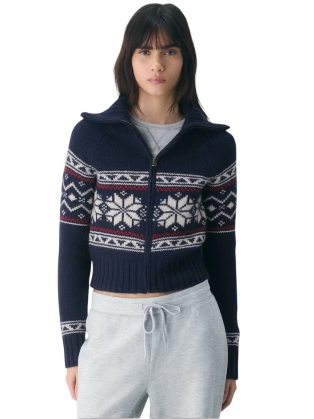 NWOT TNA  Ambient Zip-Up Sweater